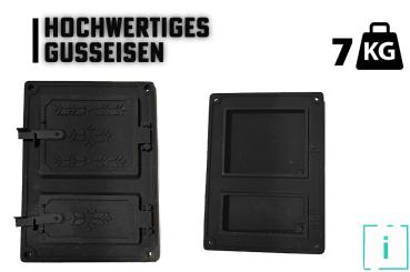 Innbee® Revisionstür 375x275 Backofentür Gusseisen Räucherei Ofentür Kacheltür